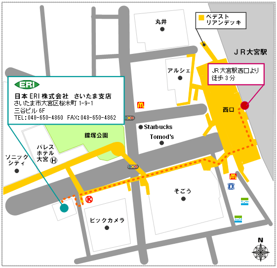 さいたま支店の地図