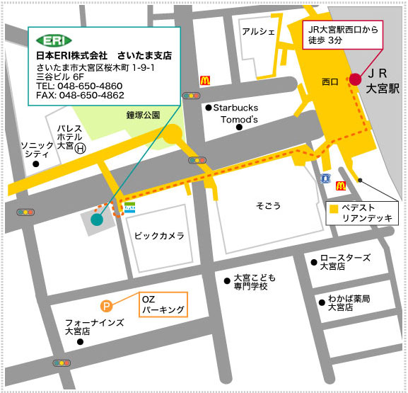 さいたま支店の地図