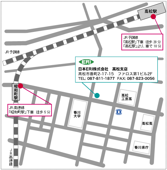 高松支店の地図