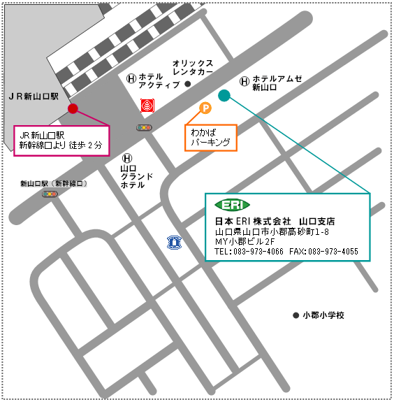 山口支店の地図